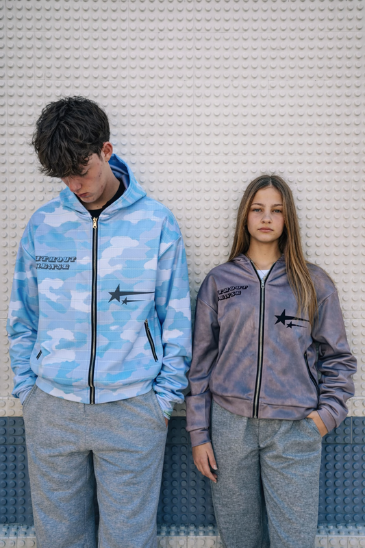 REVERSIBLE Artic Camo & Washed HOODIE